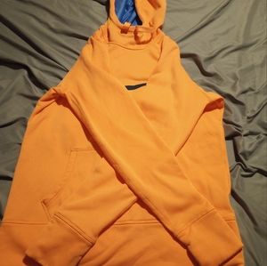 Pullover hoodie orange Nike thermafit size l